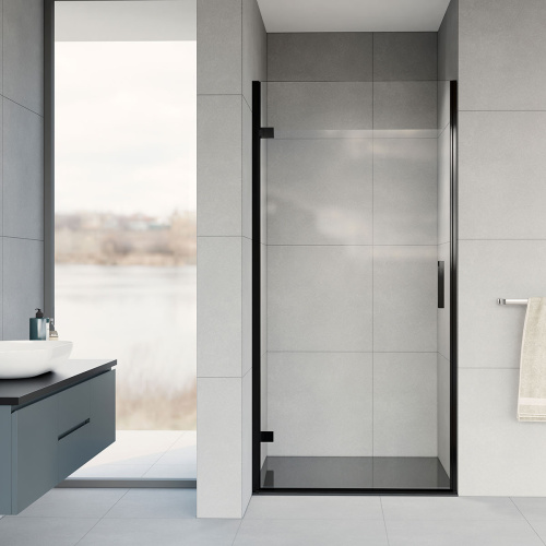 Душевая дверь Vincea Flex VDP-1F900CLB 90х200 стекло прозрачное профиль черный