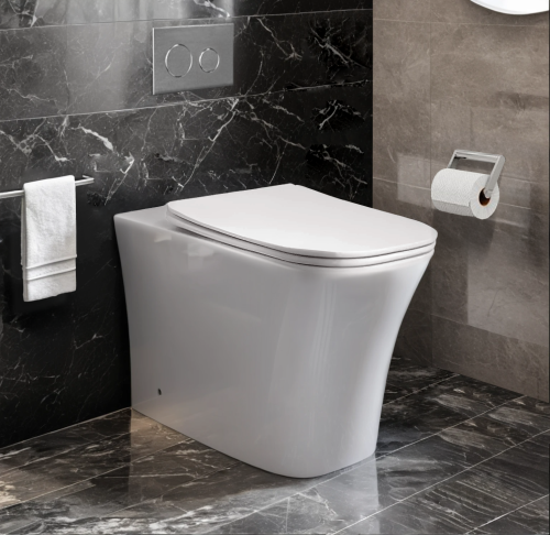 Унитаз приставной Cerutti SPA CT8906 белый с сиденьем микролифт безободковый каскадный смыв - фото 2