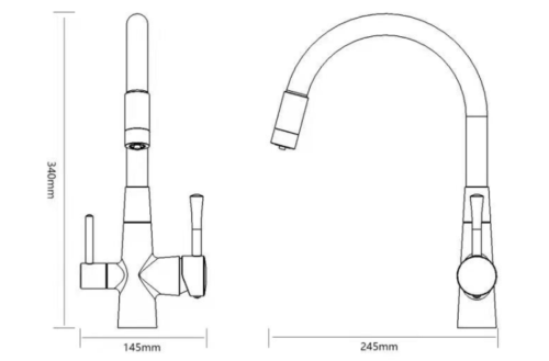 Смеситель для кухни Savol S-L1806H-02 на мойку белый - фото 2