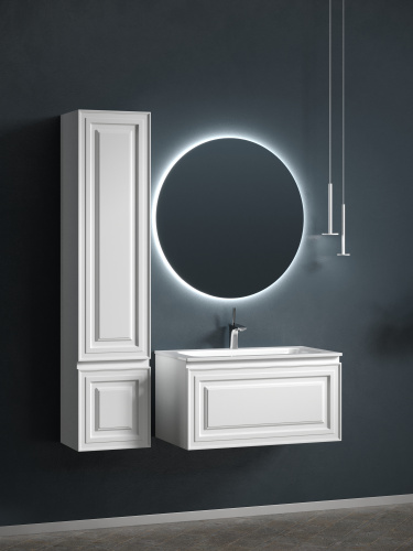 Тумба под раковину Sancos Very VR80W 79х45х41 подвесная цвет белый - фото 3