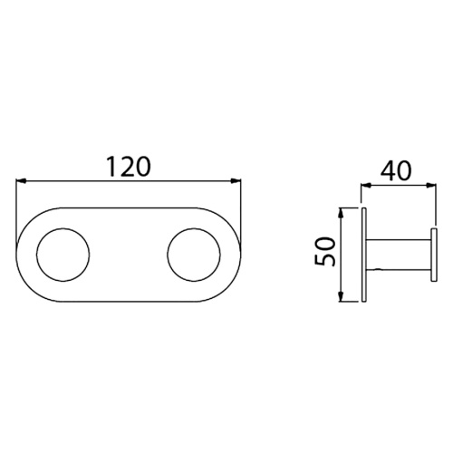 Вешалка 2 крючка Timo Saona 13014/18 - фото 4