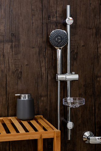 Душевой гарнитур Agger Wave A032 настенный  хром - фото 5