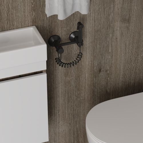 Гигенический душ со смесителем Teymi Martta T10269 черный - фото 4