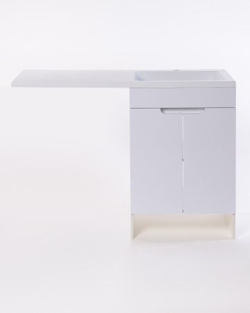 Тумба с раковиной Orange Sistema STD-120TUW+RAR 120х48х91 цвет белый