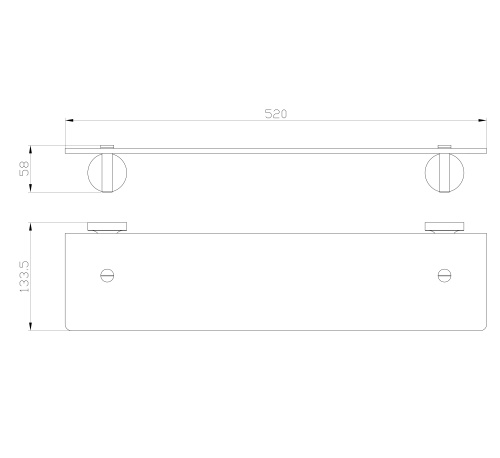 Полка для ванной комнаты Wonzon & Woghand Simple WW-6527 - фото 2