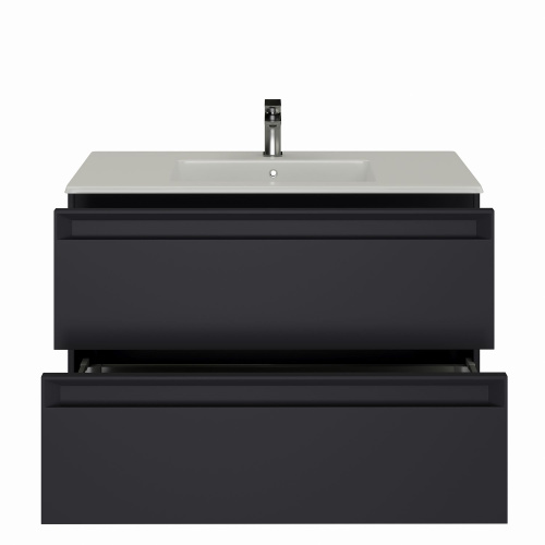Тумба под раковину Allen Brau Eclipse 2.0 1.E1003.AM 2.0 100х46х63 подвесная цвет черный - фото 3