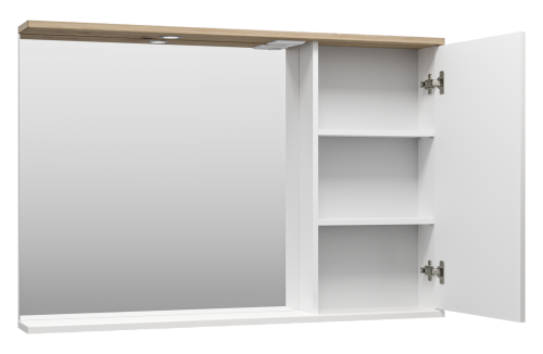 Зеркало-шкаф Misty Респект Э-Рес02120-1П 118х15х80 подвесной - фото 4