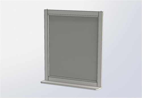 Зеркало в ванную Aquanet Бостон М 00209676 78х90 цвет белый - фото 5