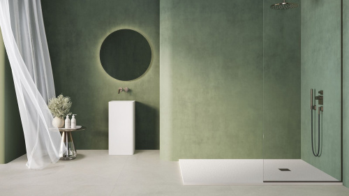 Раковина из искусственного камня Zenon Ember 4000.000.000.000.42153 40х40 напольная цвет белый матовый - фото 4