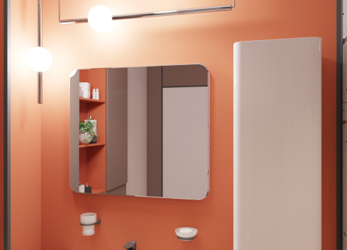 Зеркало в ванную Эстет Kare Luxe ФР-00006003 80х70 цвет белый - фото 2