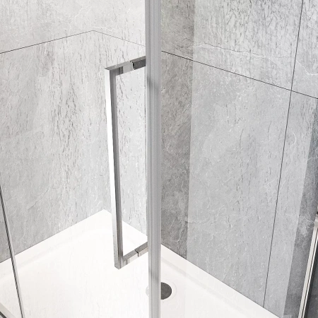 Душевой уголок Veconi Rovigo RV034R-10070-06-C7 100х70 стекло рифленое профиль хром глянцевый без поддона