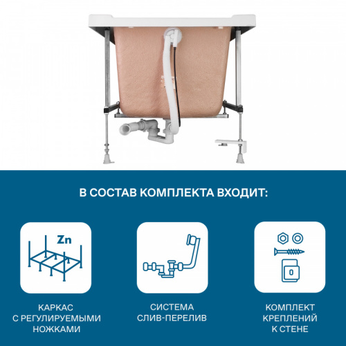 Монтажный комплект для ванны Santek Санторини 1WH302496 - фото 4