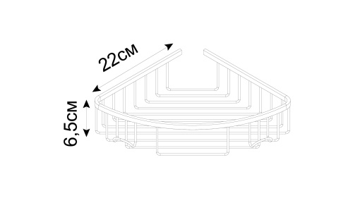 Полка в ванную комнату Fixsen Hotel FX-31051-1G - фото 3