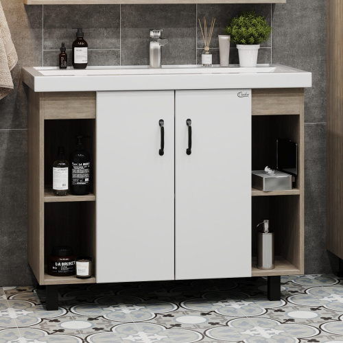 Тумба под раковину Onika Тимбер 110011 97х45х68 напольная - фото 2