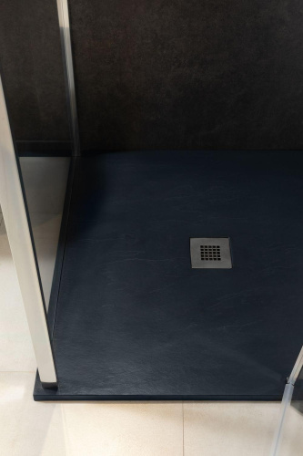 Душевой поддон Allen Brau Priority 8.31005-AM 100х100 искусственный камень черный без каркаса - фото 4