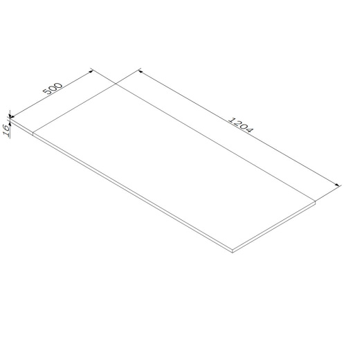 Столешница Am.Pm Func M8FST1200OF 120х50 накладная цвет темное дерево - фото 3