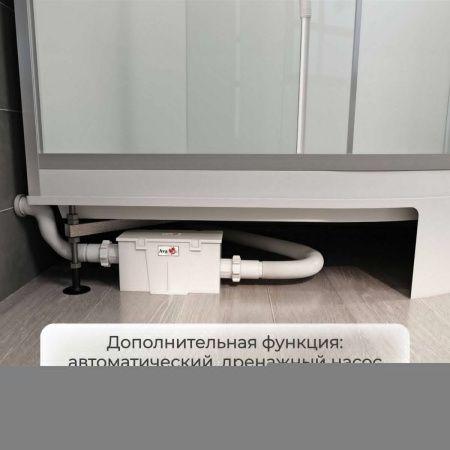 Душевая кабина AvaCan K K2090LED 90х90 прямоугольная с крышей ориентация универсальная