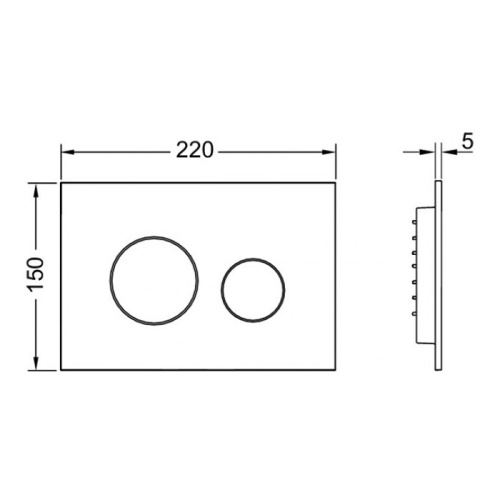 Панель смыва механическая Tece TECEloop 9240926 цвет белый матовый - фото 2