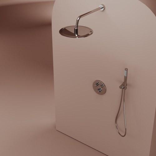 Душевая система Sancos Link SC3005CH встраиваемая в стену с термостатом - фото 3