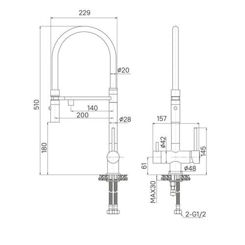 Смеситель для кухни IDDIS Ace ACESBFFi05 на столешницу хром - фото 5