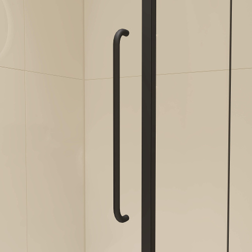 Душевой уголок RGW Classic 350904609-24 100х90 стекло матовое профиль черный без поддона - фото 2