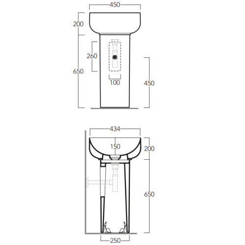 Пьедестал для раковины Simas Balloon CN300bi - фото 2