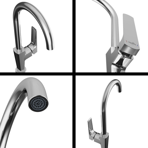 Смеситель для кухни Tokito SENDAL TOK-SEN-1013 на раковину хром - фото 3