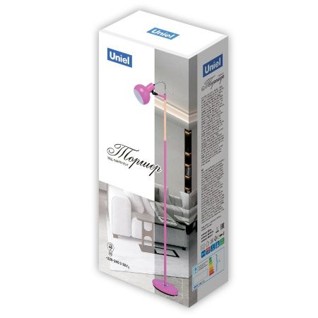 Торшер Uniel UML-T702 E14 SILVER+
