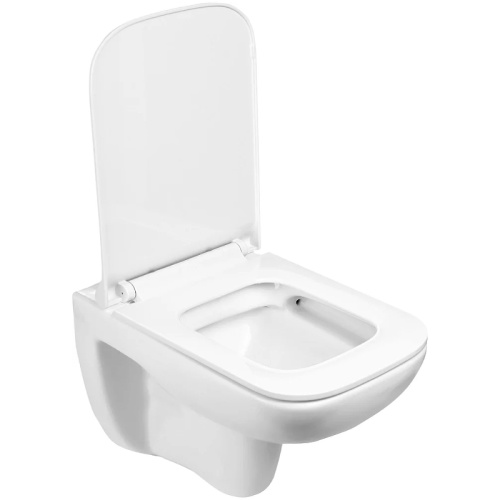 Унитаз подвесной WeltWasser 10000003810 белый глянцевый с сиденьем микролифт безободковый душевой смыв - фото 2