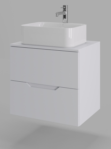 Тумба с раковиной Orange Line Li-60TuwMDF+B02-460W 61х46х70 - фото 2