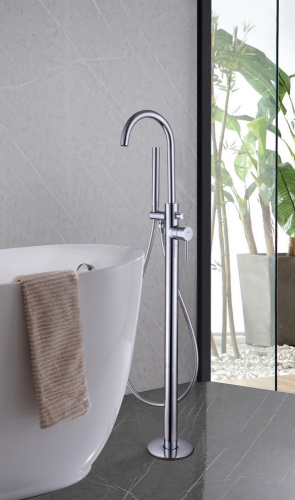 Смеситель Abber Wasser Kreis AF8115N напольный хром - фото 2