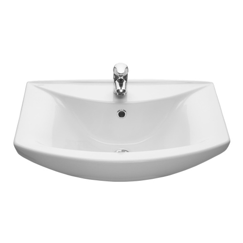 Раковина из сантехнического фарфора Onika Грация 1.3120.3.S00.11B.0 61х43 накладная цвет белый 1 отверстие под смеситель - фото 3