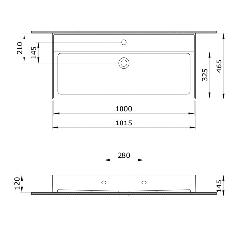 Тумба с раковиной Orka Malta 5001482 100х47х63 цвет антрацит матовый - фото 4