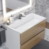 Тумба с раковиной Uperwood Barsa 293020534 80х50 цвет коричневый