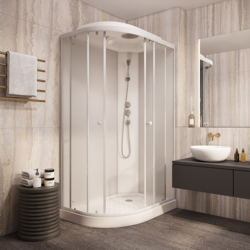 Душевая кабина Parly Effect EF1231R 120х80 асимметричная с крышей ориентация левая - фото 4