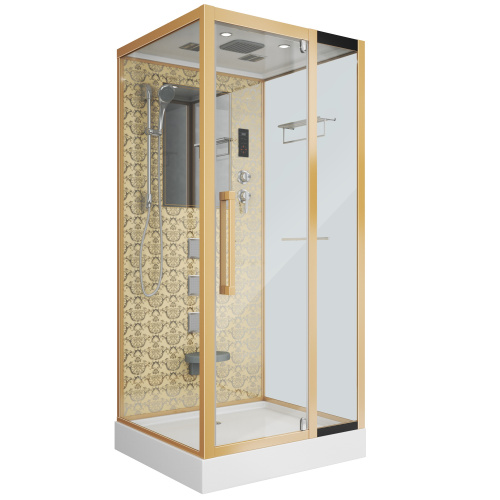 Душевая кабина Niagara Luxe 7714G 100х90 прямоугольная с крышей ориентация универсальная