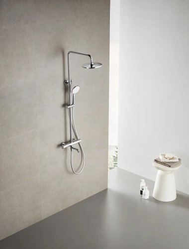 Душевая стойка Arrow AG3317SHCP настенная цвет хром с термостатом - фото 5