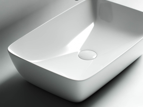 Раковина из сантехнического фарфора Ceramica Nova FORM CN2003 58х38 накладная цвет белый - фото 5