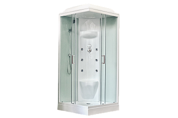 Душевая кабина Royal Bath НР RB80HP7-WT 80х80 квадратная с крышей ориентация универсальная
