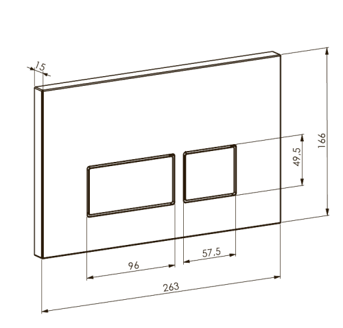 Клавиша смыва Boheme 664-G золото - фото 2
