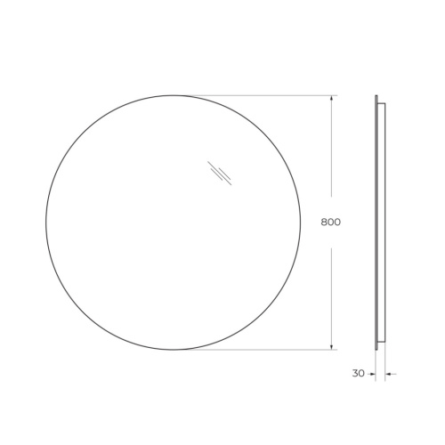 Зеркало в ванную BelBagno SPC-INT-800-LED 80х80 - фото 5