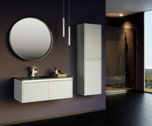 Тумба с раковиной Orka Lisbon 5001429 90х50х35 цвет серый матовый - фото 3