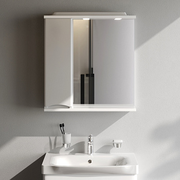 Зеркало-шкаф Am.Pm Like M80MPL0651WG 65х15х78 подвесной цвет белый