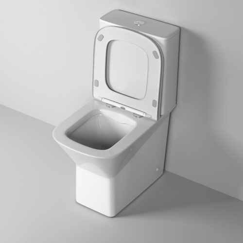 Унитаз напольный с бачком Grossman Cristal GR-4471S белый глянцевый с сиденьем микролифт безободковый каскадный смыв - фото 4