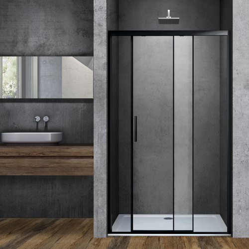 Душевая дверь Vincea Soft VDS-3SO140CLB 140х195 стекло прозрачное профиль черный