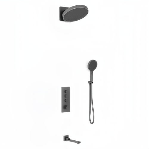 Душевая система Vincea VSFW-433TI3GM встраиваемая в стену с термостатом - фото 2