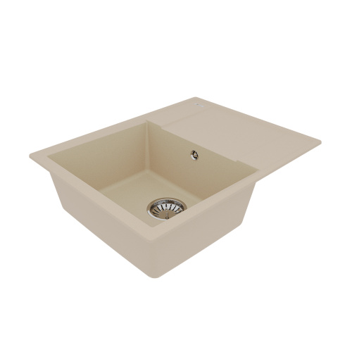 Кухонная мойка LeMark Imandra 640 9910020 64х50 цвет бежевый поверхность матовая - фото 2