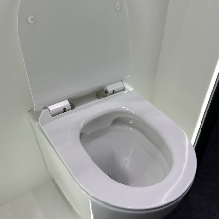 Унитаз подвесной Bond Oval F01-10 белый с сиденьем микролифт безободковый душевой смыв