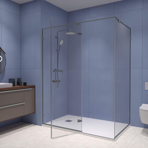 Душевой уголок RGW Stilvoll 353204029-110 120х90 стекло прозрачное профиль сатин без поддона - фото 2