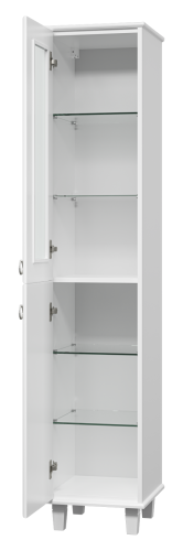 Шкаф-пенал Misty Версаль П-Вер05035-011ВСЛ 37х37х182 напольный цвет белый - фото 4